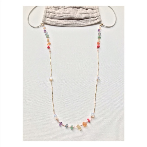 Rainbow 🌈 Mask Holder Chain Necklace